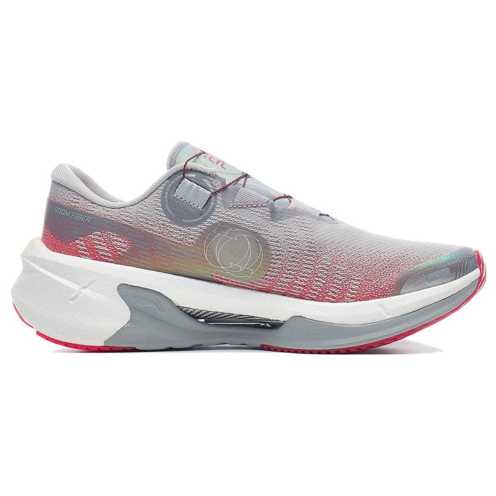 Li Ning Furious Rider 7.0 PRO V2 Нескользящие Износостойкие Низкие Беговые Кроссовки Мужские Серый Оранжевый ARZT009-4