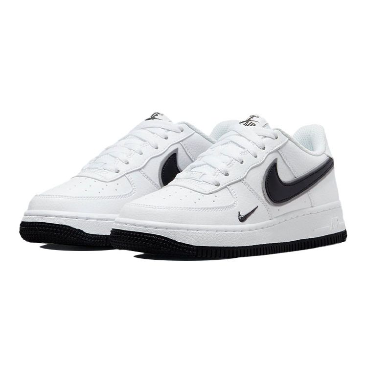 Nike Кроссовки Air Force 1 Low GS Белые Черные Детские DX9269-100