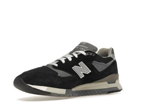 New Balance 998 Сделано в США Низкий Черный Серебристый - U998BL