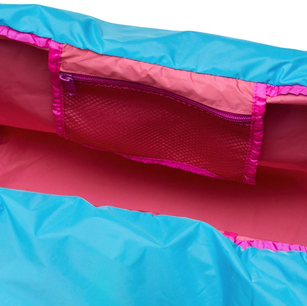 Foldable Eco Pink [Flapper] Bag, Large, Neon, Women's,