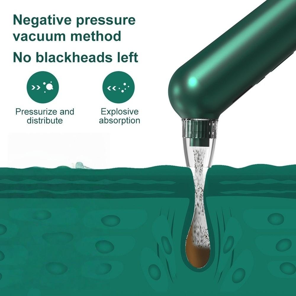 Electric Pore Vacuum Cleaner USB Rechargeable Face Nose Cleaner Blackhead Remover Salon Home Spa