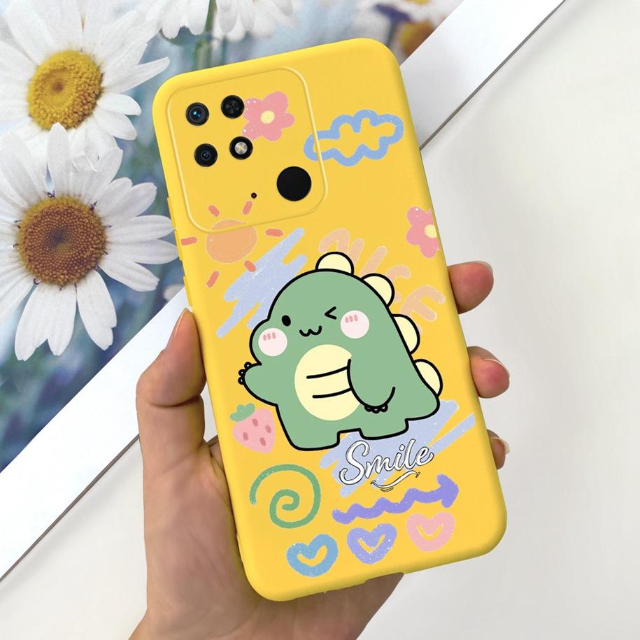 Чехол для Redmi 10C Чехол для Xiaomi Redmi 10 Power Модный Цветочный Тонкий Мягкий Силиконовый Чехлы для Телефона Для Xiaomi Redmi 10C 10 C Funda
