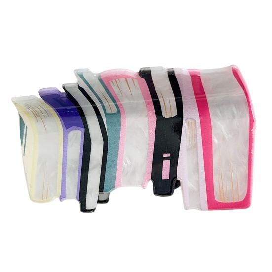 Book-shaped Hair Claw Pencil Design Hair Clip Patchwork Color Back Head Hair Clip Back To School Hair Accessory Headgear