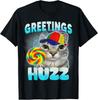 Greetings Huzz Funny Gen Z Gen Alpha Slang Meme Unisex T-Shirt