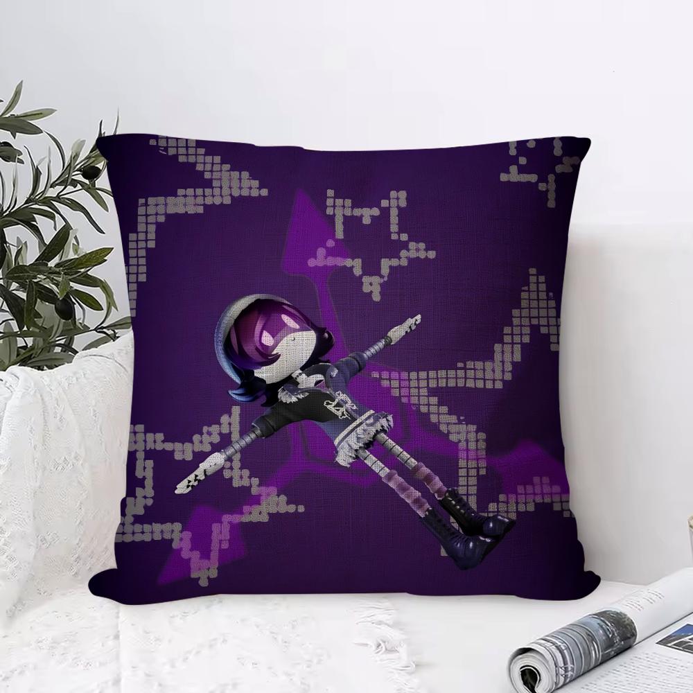 Game MMurder DDrones Cushion Cover Eco Linen Pillow Case DoubleSided Print Breathable Durable Zipper Home Decor Gift