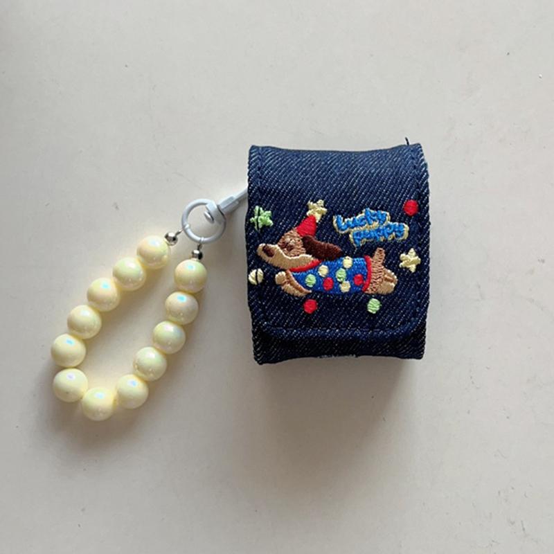 Милый джинсовый чехол для наушников, защитный чехол для наушников, чехлы для гарнитуры, беспроводные аксессуары для наушников Bluetooth