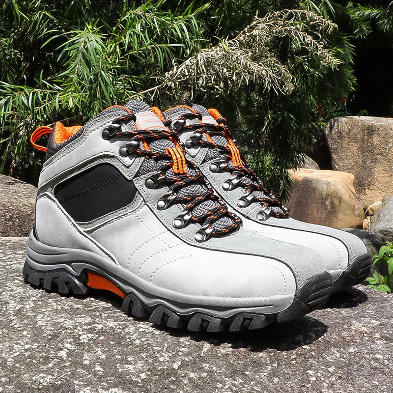 Plus Size 39-47 Autumn Men's High-top Hiking Boots Ankle Anti-Skidding Outdoor Boots Men Footwear