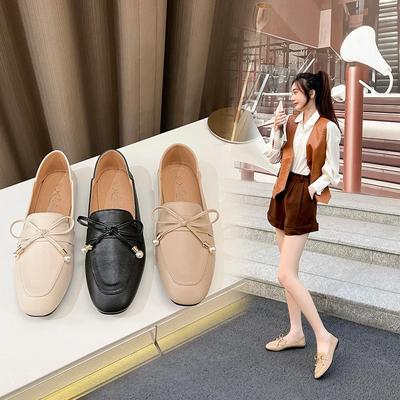 Модная обувь для женщин. Лоферы. Женские туфли без застежек. Мягкая кожа. Корейские женские туфли на плоской подошве. Женская обувь в продаже. Сандалии женские.