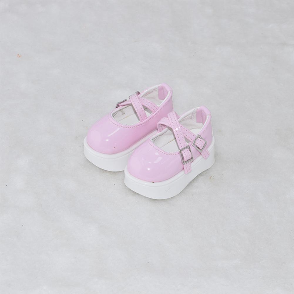 1 Pair 1/4 BJD PU Leather Doll Shoes High Heels Leather Shoes for Little 16 Inches Sharon Doll Clothing Accessories Toys