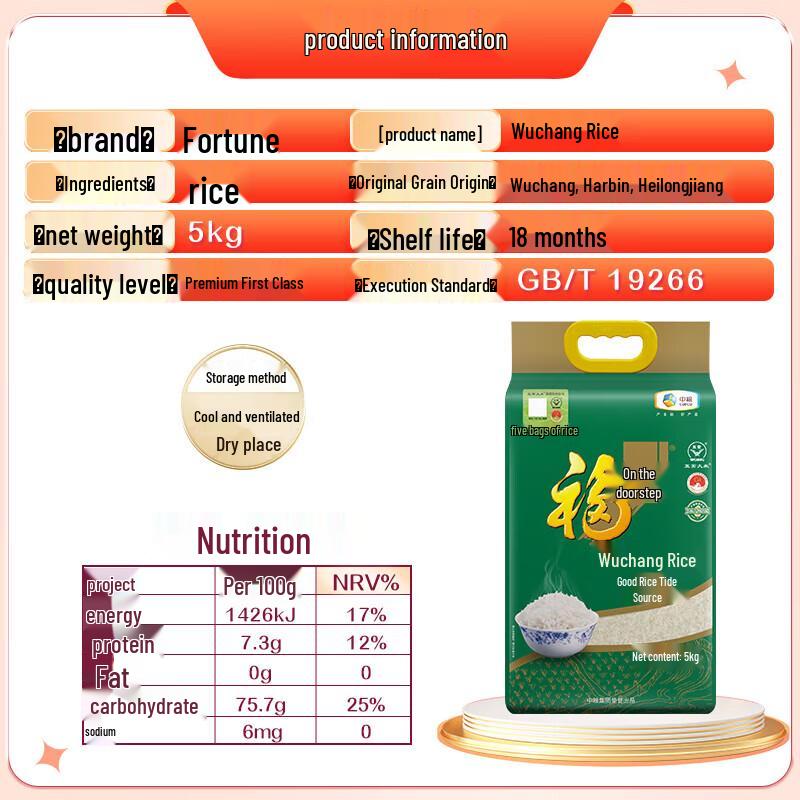 Fulinmen Wuchang Daohuaxiang Long-Grain Rice