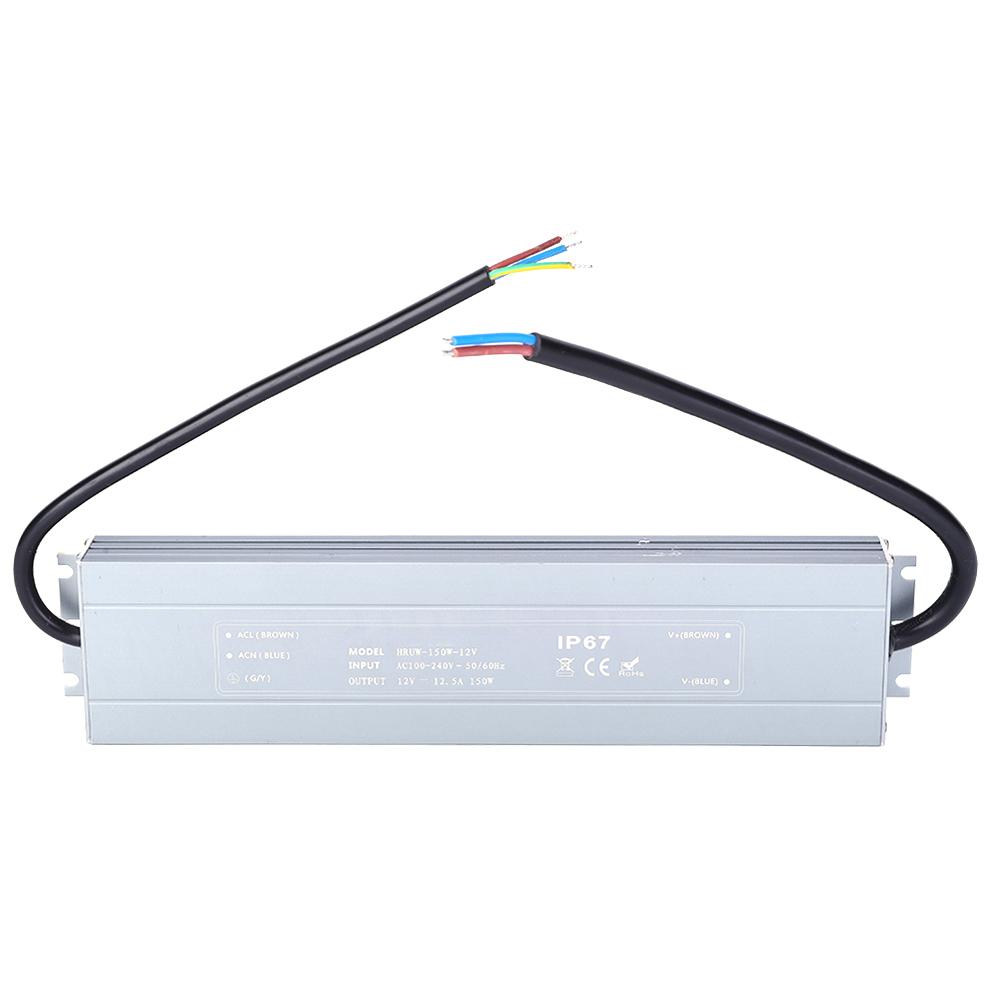 HRUW150W12V LED блок питания 100264VAC IP67 водонепроницаемый светодиодный драйвер трансформатор