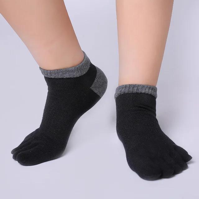 1 Pair Breathable Unisex Men Women Socks Sports Ideal For Five 5 Finger Toe Shoes Sale Solid Mesh Socks Men 2024