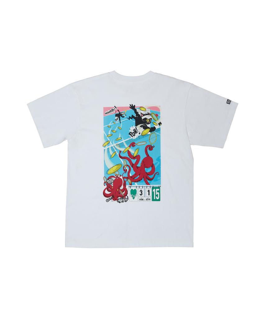 Футболка Kompoteu Sea Villain Tennis Club Белая
