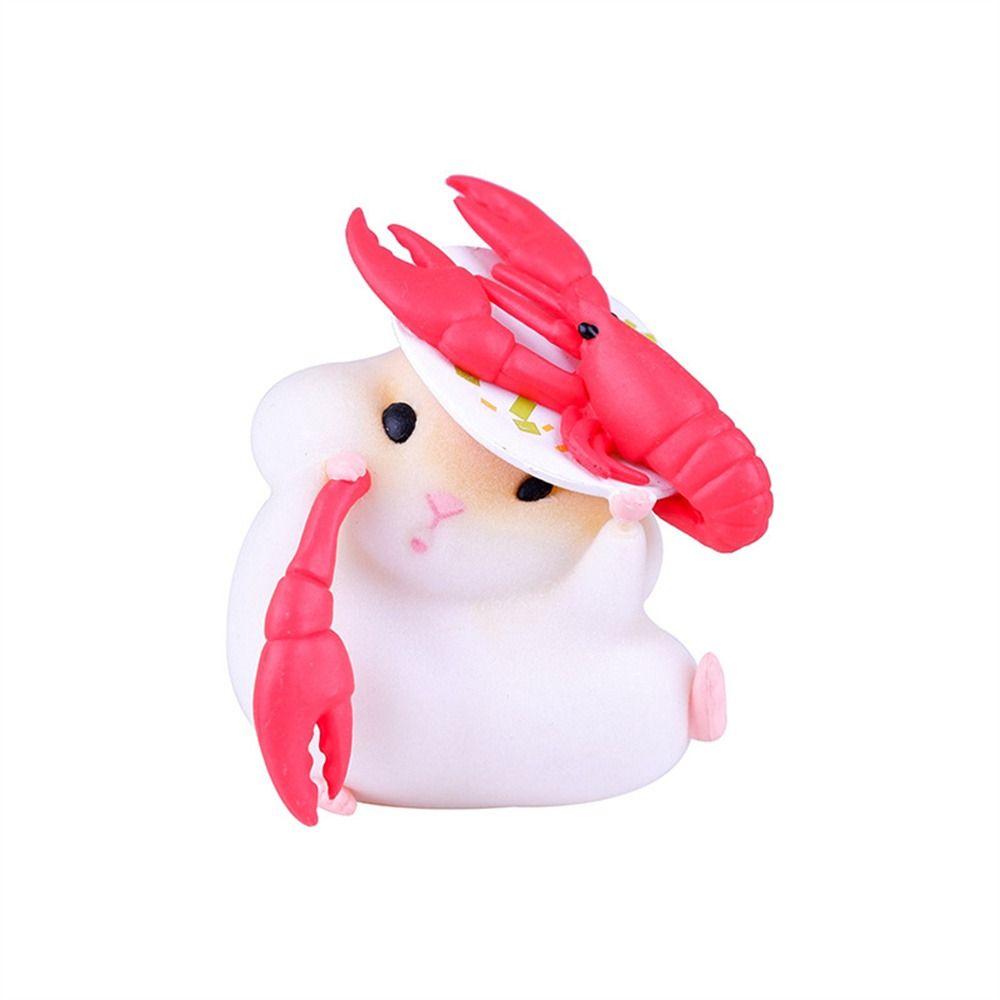 Foodie Series Gourmet Hamster Figures Hamster Clarke Figures  Car Interior Decoration