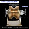 V/U Groove Wheel 1.2/2/2.5" Wheel Sliding Gate Casters Heavy Duty Rigid Roller For Rolling Gate