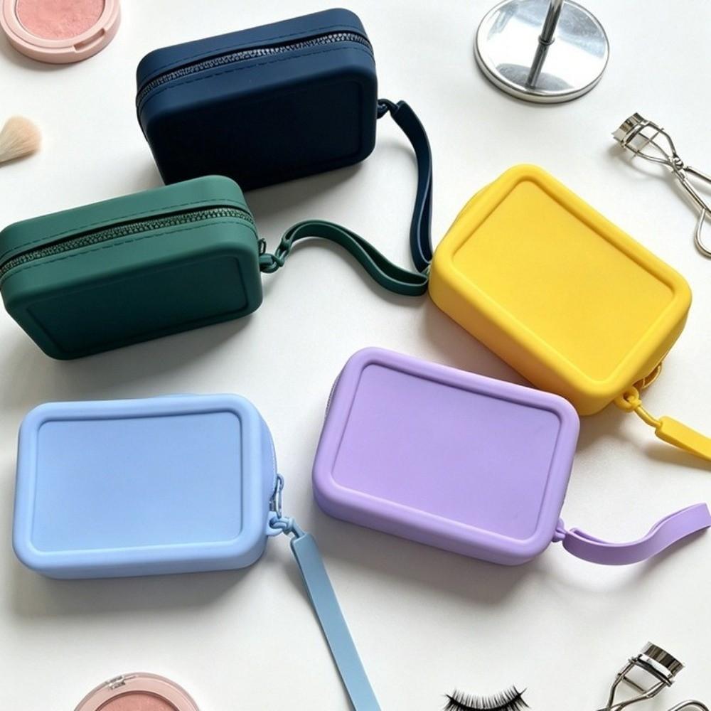 Large Capacity Cosmetic Makeup Bag Silicone Storage Bag Organizer Toiletries Handbag Holiday Gift