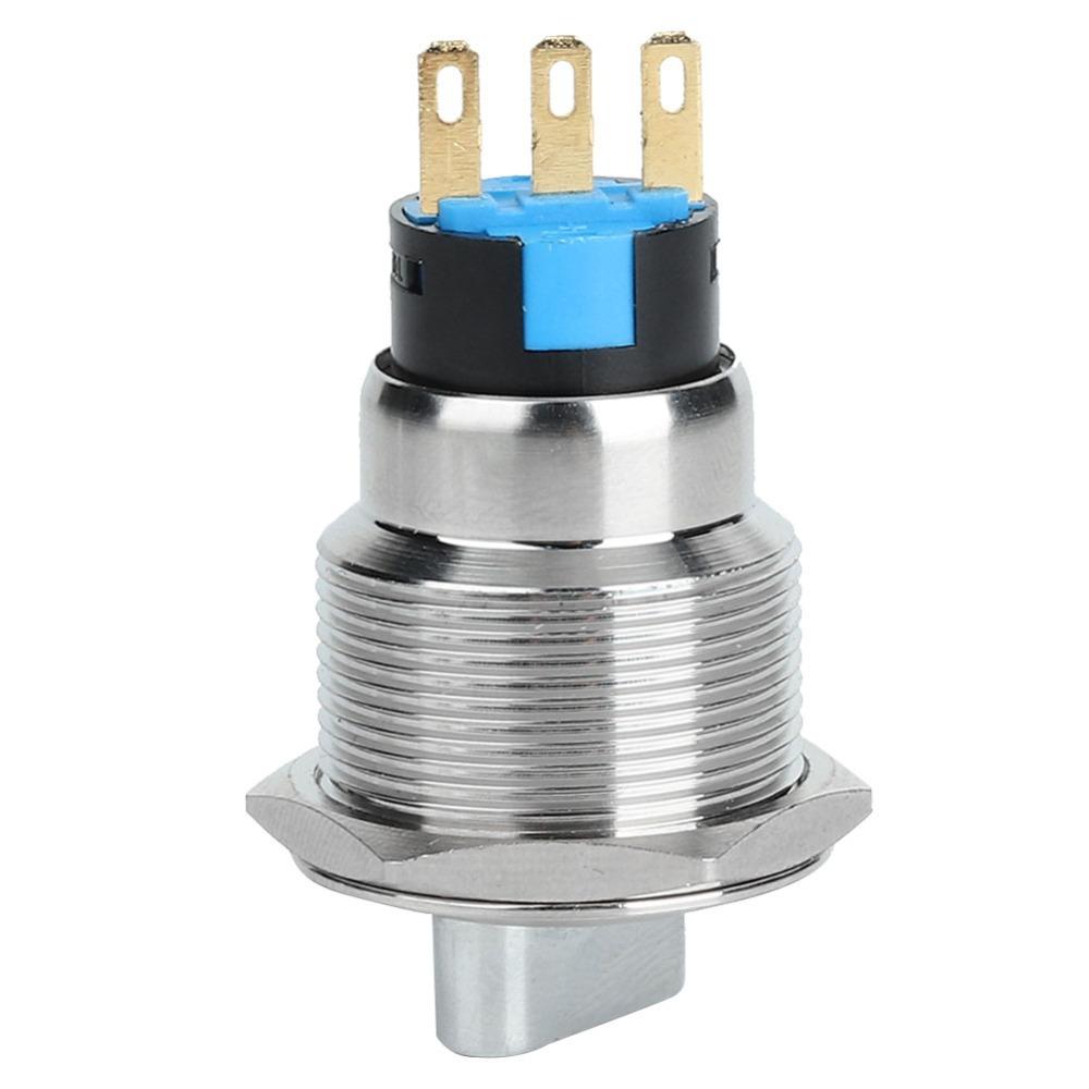 19mm Rotary Changeover Stainless Steel 3 Pin And 2 Level/6 Pin And 3 Level Selector Switch Waterproof Durable