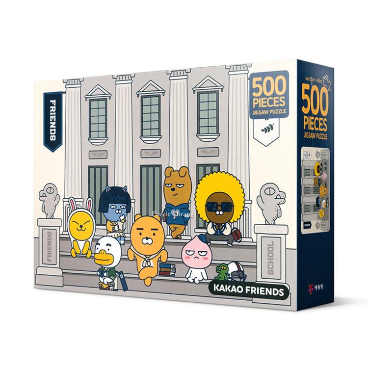 Пазл из 500 деталей - Kakao Friends University, популярная корейская головоломка