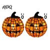 Ночник Jack-O-Lantern 1/2 шт. Хэллоуинский светильник-тыкву с бантом Стеклянный настольный светильник Центральные элементы стола Жуткое украшение для дома и офиса Осень