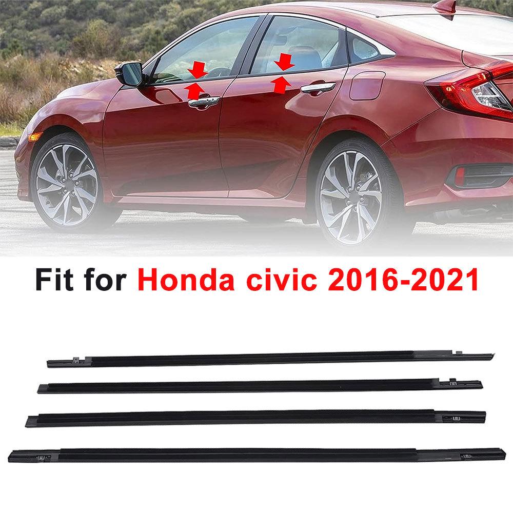 Уплотнитель внешней дверной накладки Honda Civic Sedan 2016-2021