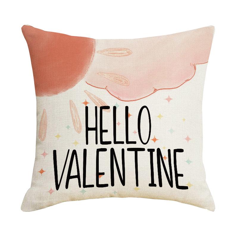 Новая розовая наволочка с принтом «Любовь», наволочка в виде сердца для девочки, домашнее украшение, атмосфера, подушка, диванная подушка