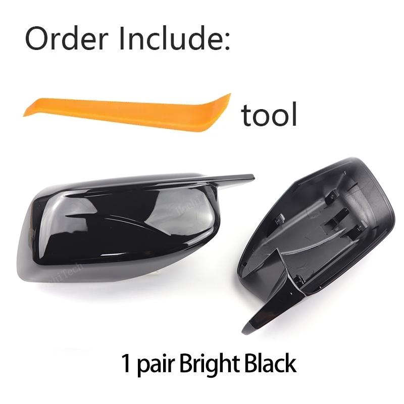 Накладки на боковые зеркала заднего вида в стиле карбонового волокна черного цвета для BMW 5 серии E60 E61 E63 E64 2004-2008 Новый M-дизайн