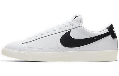 Кроссовки Blazer Low Кожаные Бело-Черные CI6377-101