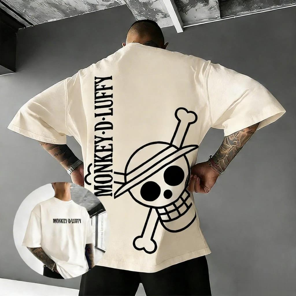 2026 New Vintage One Piece Anime Graphic T Shirt Men Women Cotton Short Sleeve Top 2026 Summer Casual Streetwear Y2k Clothes