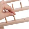 60 катушек Деревянный держатель для ниток Складной DIY Стеллаж для хранения швейных ниток Вышивка Прочный швейный стеллаж Органайзер Кольца
