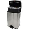 Yamazaki Sangyo CONDOR Мусорное ведро FIT Step с контейнером и нержавеющей сталью Ш x 27 см Г x Изделие Банка, ST-15, Компактное, Экономящее место, Крышка,