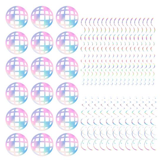 Подвесные завитки в стиле диско-шаров 70-х годов, вырезанные элементы для вечеринок в стиле ретро-диско, баннеры, растяжки, подвесные украшения для потолка, товары для вечеринок по случаю дня рождения 1970-х годов