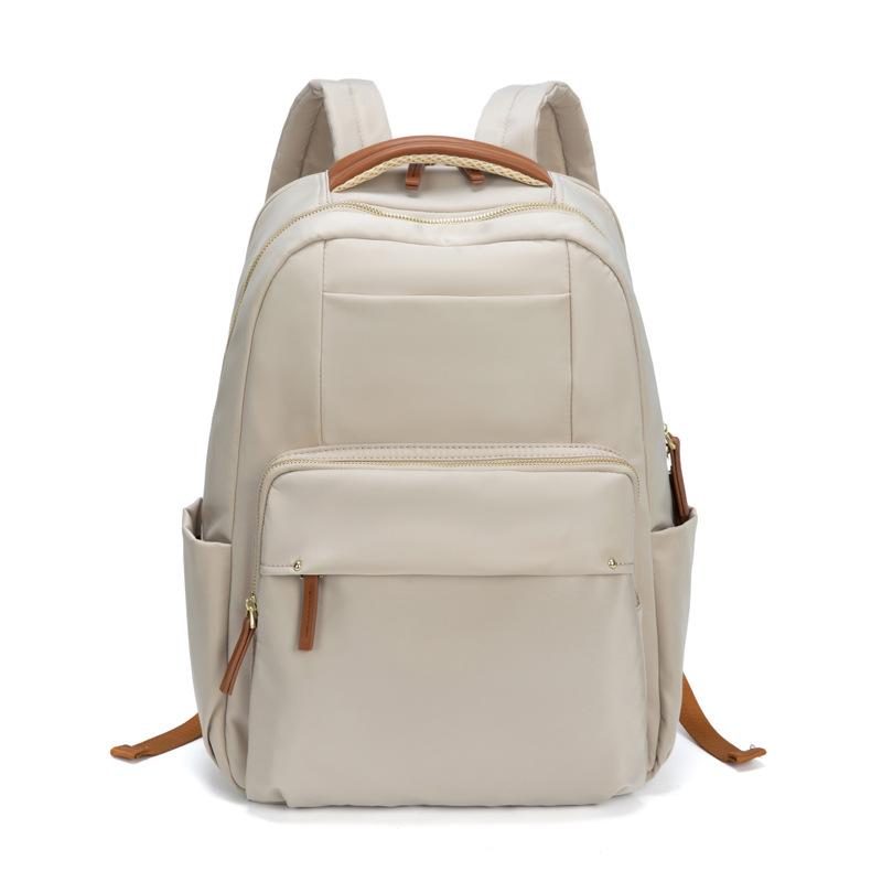 2026 New Style Simple Canvas Backpack for Women Large Capacity Travel Laptop Bag Student Bookbag Versatile