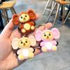 Cheburashka Keychain Adorable Resin Monkey Car Decoration Cute Cartoon Gift