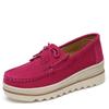 New Women'S Leather Flat Casual Sports Shoes Are Light, Comfortable And Fashionable For Walking. Large-Sized Loafers