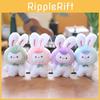 Adorable Plush Bunny Keychain Cute Rabbit Bag Charm Soft Stuffed Animal Doll