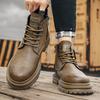 Мужские ботинки Мартин осень и зима новые высококачественные на молнии в британском стиле ins средней высоты удобные модные туфли платформа мужская обувь