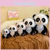 Adorable Cartoon Panda Plush Doll Soft Stuffed Toy Cute Plushie In Pink And Blue
