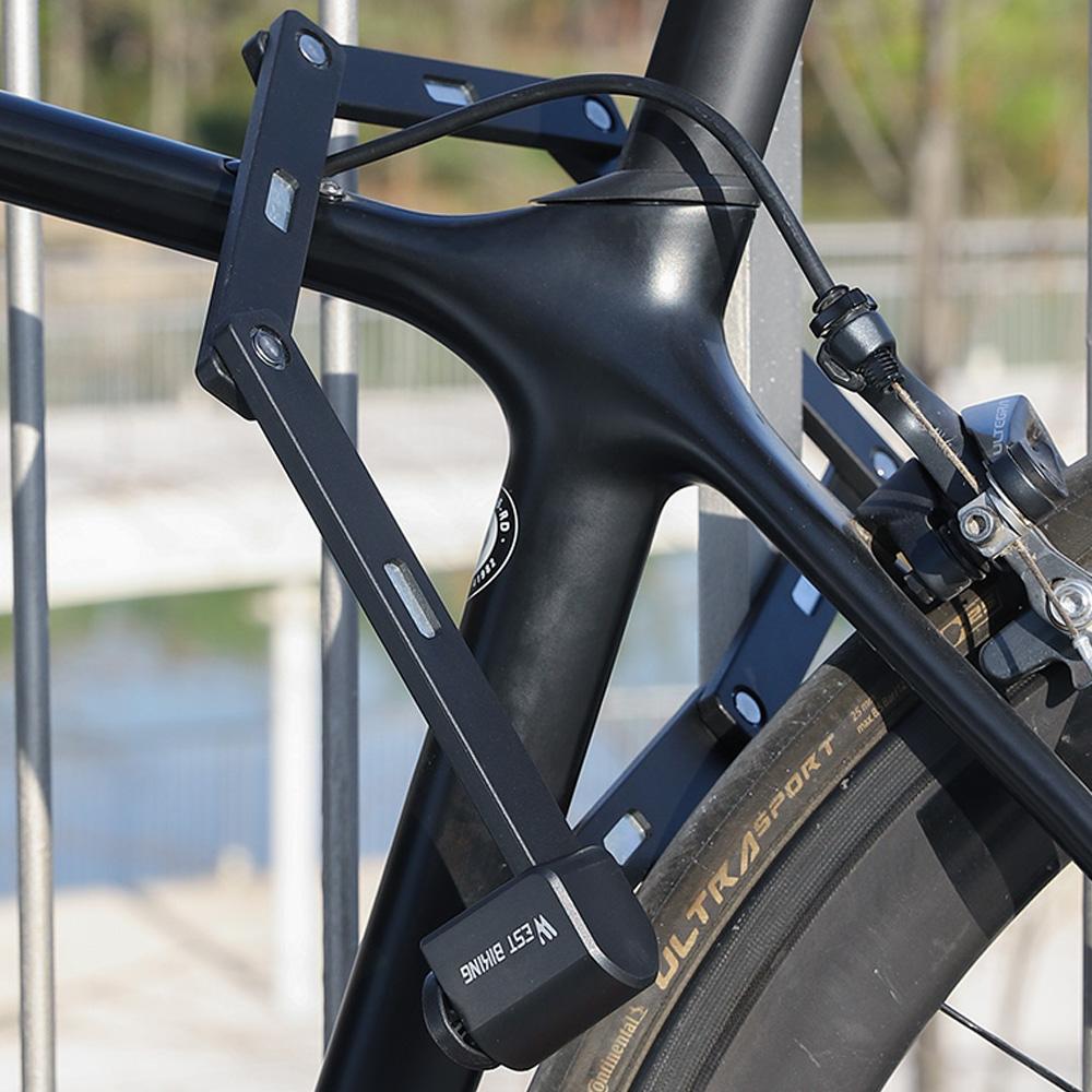 Складной велосипедный замок, противоугонный электрический велосипед, цепной замок, велосипедный замок, безопасный замок для велосипеда и мотоцикла