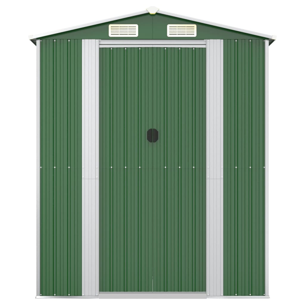Garden Shed Green 192 x 191 x 223 cm Galvanized Steel