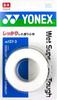 YONEX Grip Wet Super Grip Tough of White Tennis/Badminton Tape, (Pack 3), AC1373,