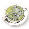 Fashion Butterfly Pattern Purse Hook Portable Travel Folding Desk Hooks Bag Holder Metal Handbag Hanger Table Clasp