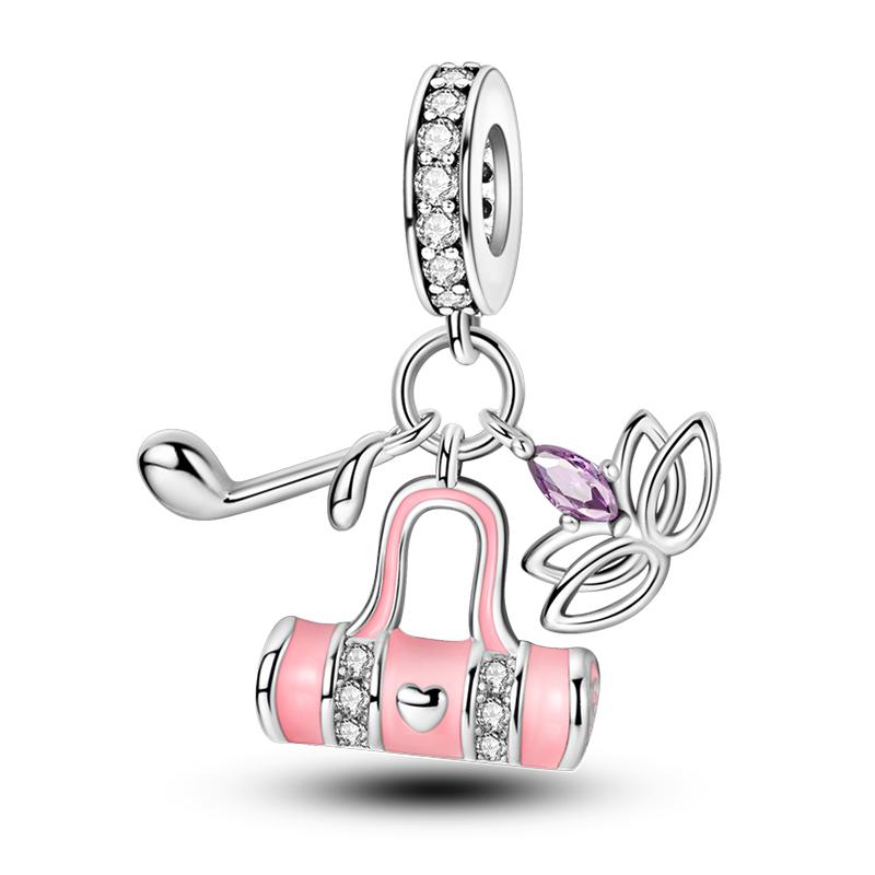 Медь Волейбол Бейсбол Бадминтон Гольф Спорт 3мм Шармы Бусины Подвески Вечеринка по случаю дня рождения Изысканные DIY Ювелирные изделия Подарки