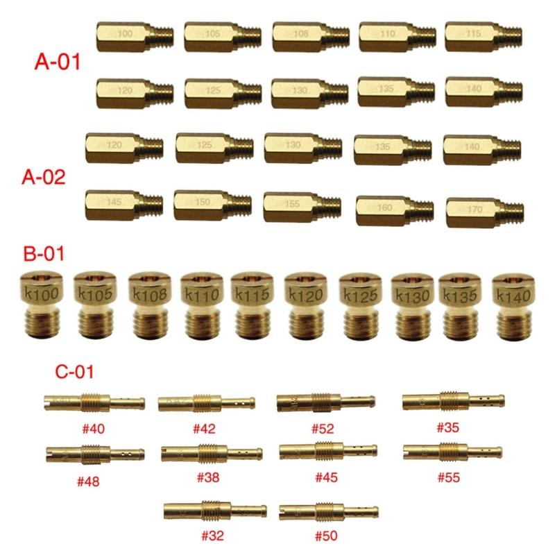 10 шт. карбюратор медленный жиклер для PWK OKO CVK Mikuni KOSO мотоцикл карбюратор главный вице инжекторы сопло 120-170