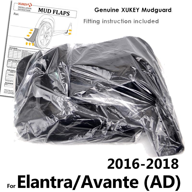 Комплект формованных брызговиков для Hyundai Elantra Avante AD 2016-2018, седан, брызговики, брызговики, крыло, переднее и заднее