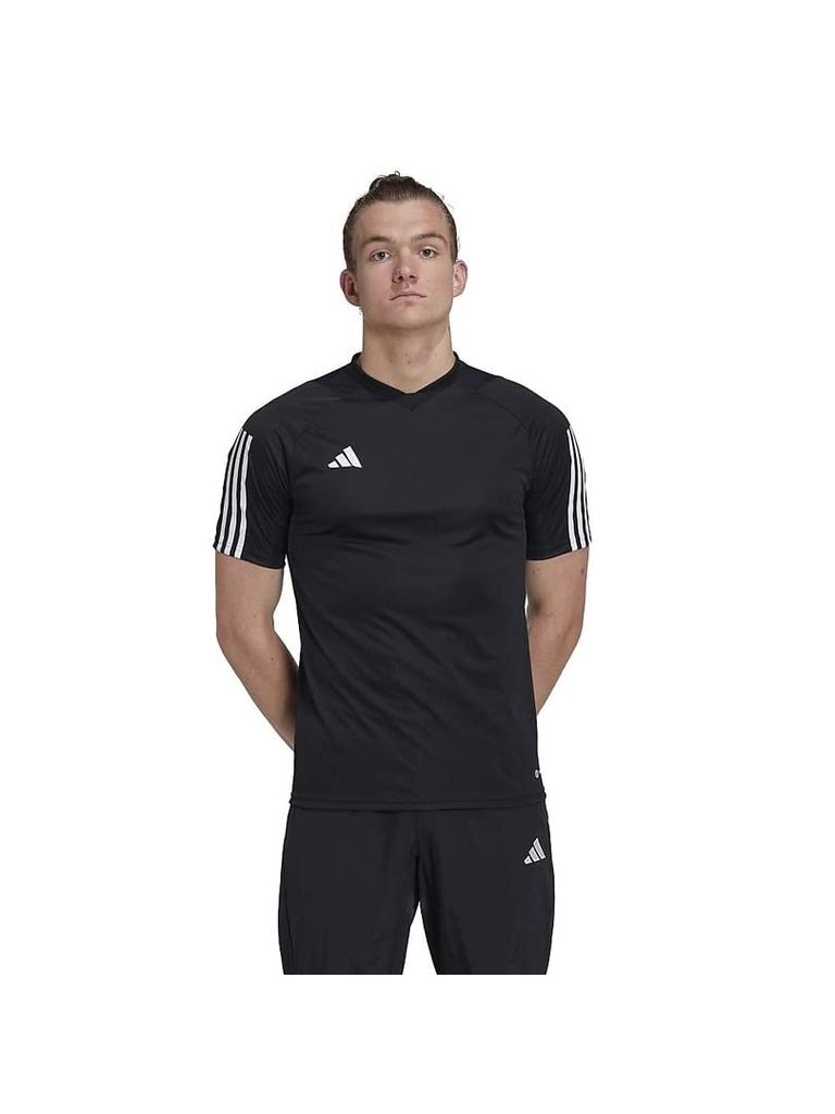Футболка Adidas Tiro 23 Competition Jersey для футбола, с коротким рукавом, черная, размер XL, мужская, (DD442), (HK7638)