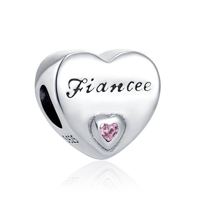 New 925 Silver Heart Shape Love Family Flower Rainbow Diy Fine Beads Fit Original Pendant Charms Silver 925 Bracelet Jewelry