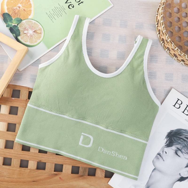 D-Cup Deep U-Back Seamless Wire-Free Yoga Sports Bra