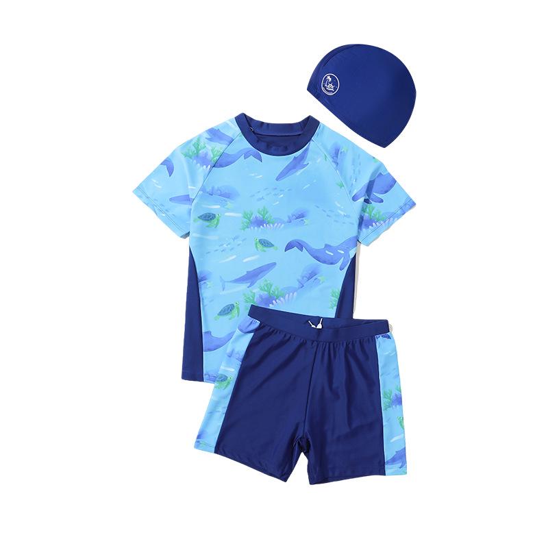 Комплект летнего купальника для мальчиков 2025: Стильные раздельные купальники и плавки для подростков и детей