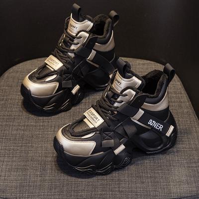 2025 осень новые папины кроссовки высота платформы увеличена 8 см интернет-знаменитости с таким же повседневным универсальным модным стилем на шнуровке женские