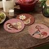 Flower and Bird Print Pot Holder Anti Slip Dining Table Protector  Dining Table